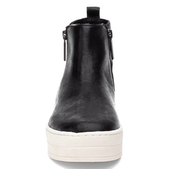 J. Slides Hisle Leather Platform Sneaker - Picture 2 of 11